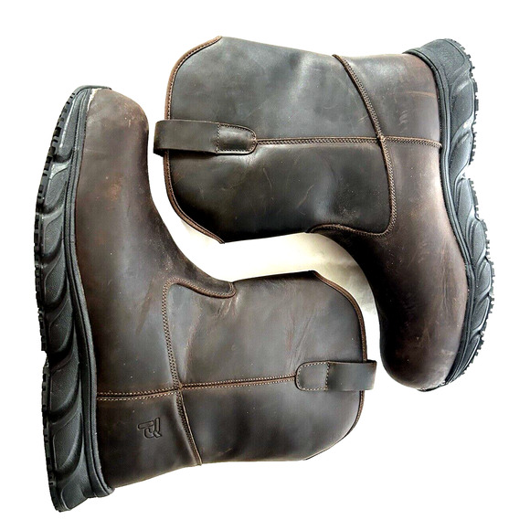 Propet Men's Size 14XX 9 in Electrical Composite Toe Work Safety Shoes Brown - Picture 6 of 10